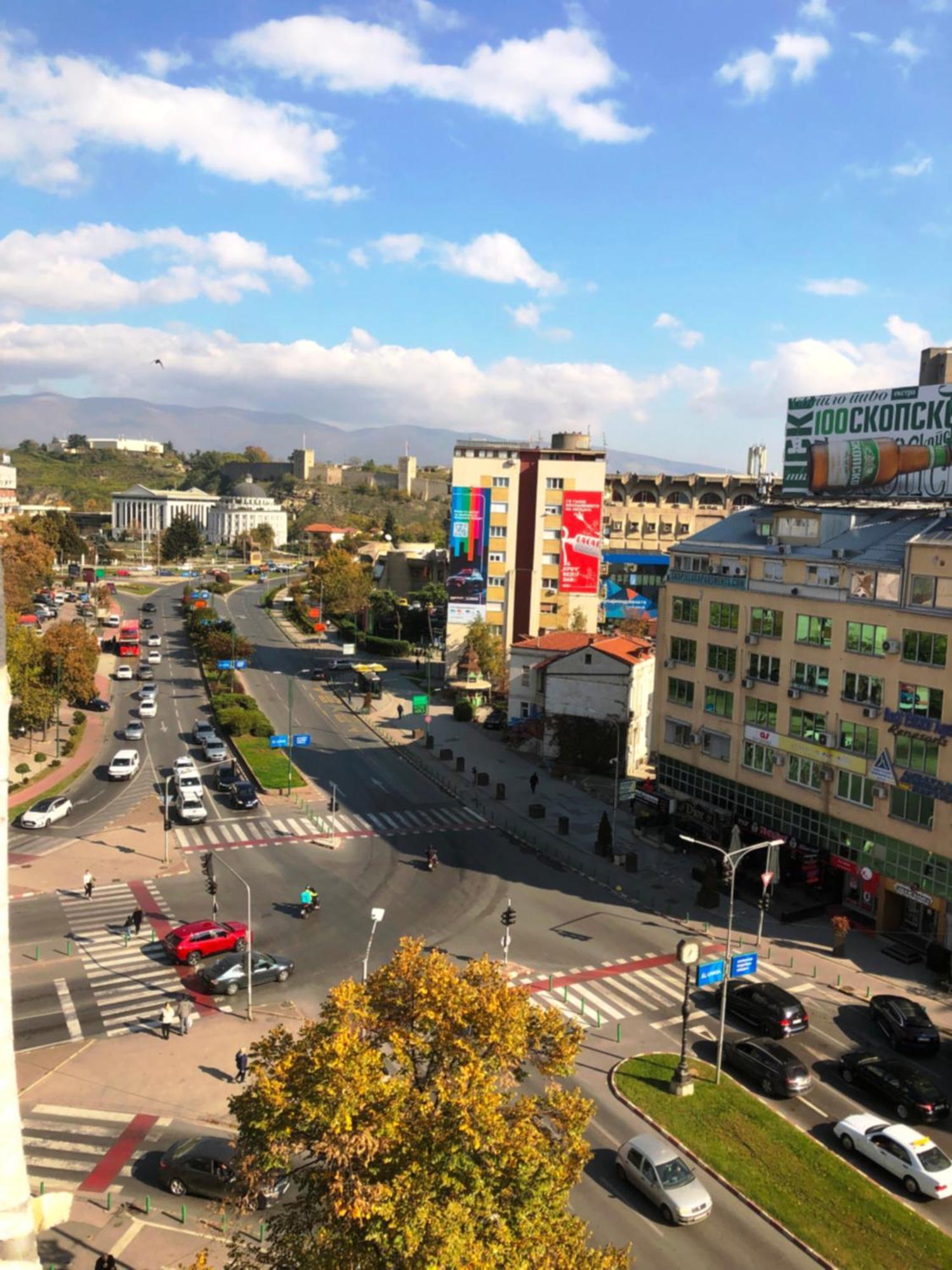 Hotel Room City Square With Great View No Parking Skopje Exteriör bild